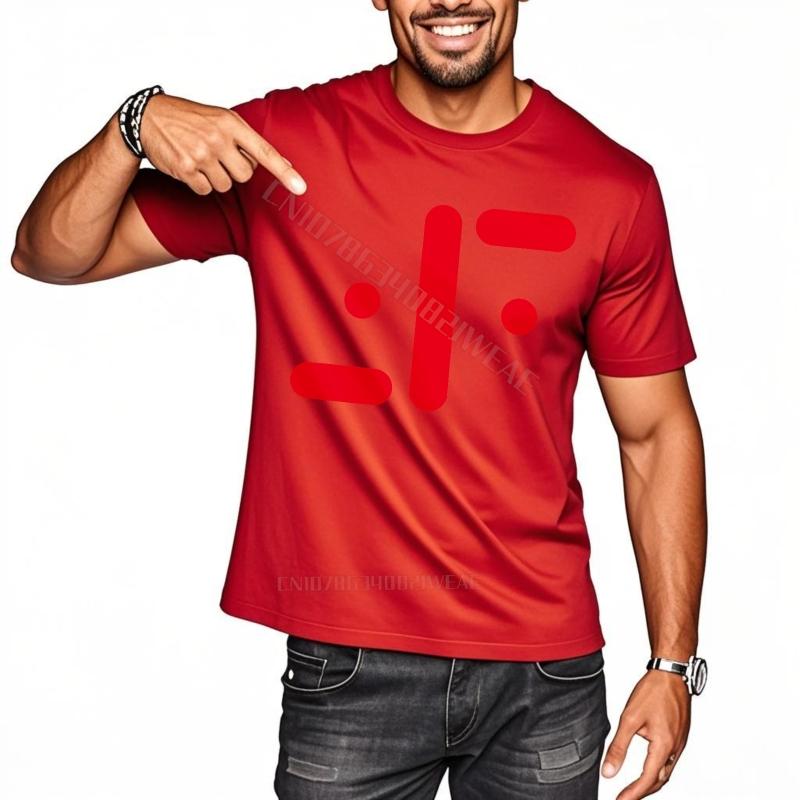 Unisex teeshirt Adult Lightweight Tee Red Abstract Design On Casual Cheap Tshirt Retro Vintage Summer Tshirt