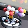 Colorful Balloons Car Dashboard Decorations Cute Mini Cartoon Car Ornaments Car Accessories for Girls Dashboard Accessories