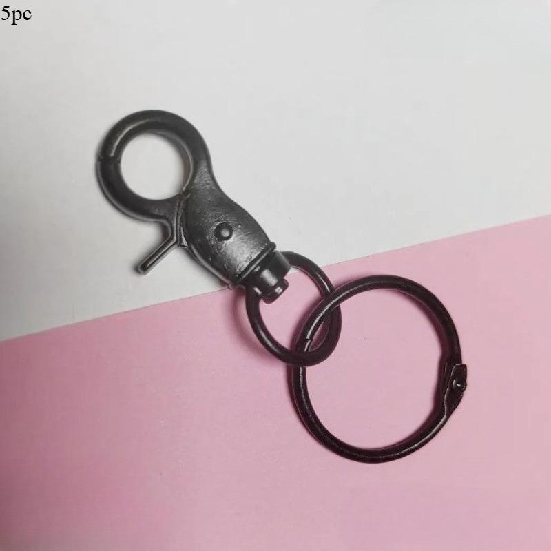 5 шт./комплект Цветной набор зажимов для собак Канцелярский зажим Точечный оптом Зажим для DIY Зажим-крючок Брелок из цинкового сплава