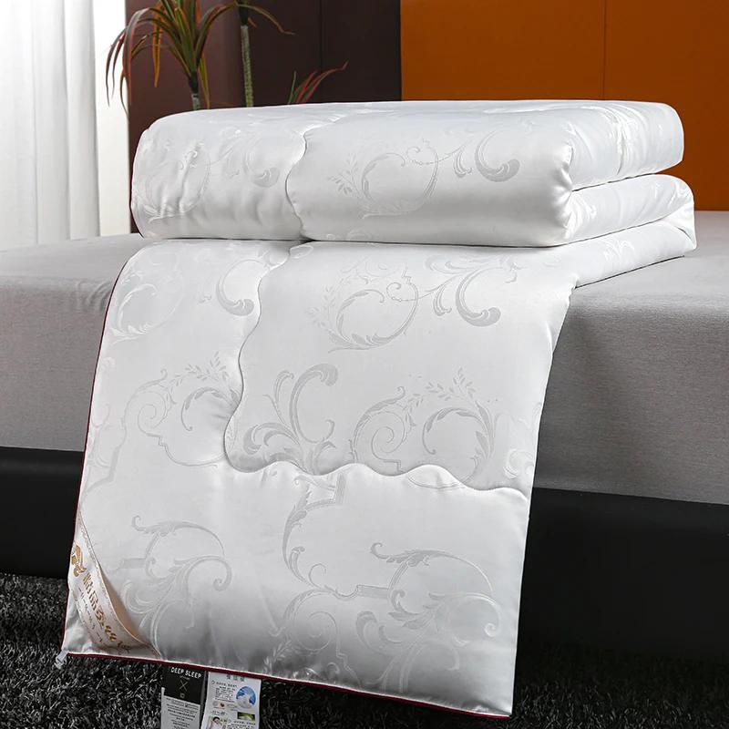 Новое шелковое одеяло ручной работы с шелковыми шелковыми покрывалами Mulberry весной, летом, осенью и зимой. Удобные покрывала.