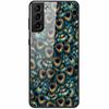 Закаленное Стекло Жесткий Чехол Для Samsung S21 FE 5G Чехол Роскошный Расписной Funda для Samsung Galaxy S21 Plus Ultra FE 5G Чехлы S21FE
