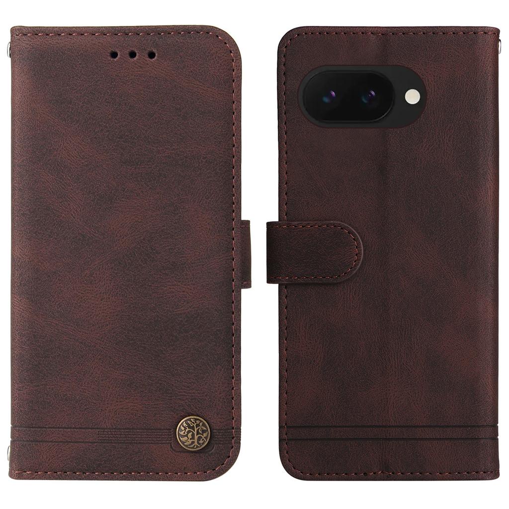 Кожаный чехол-кошелек для Google Pixel 9a, чехол для телефона с подставкой и ремешком, приятный на ощупь