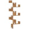 6-Tier irregular corner shelf, storage and display racks for living room, bedroom, hallway, entryway, and bathroom, 45x45x147cm
