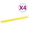VidaXL Cable Protection Ramps 4 Pcs 98.5 Cm Yellow 150969