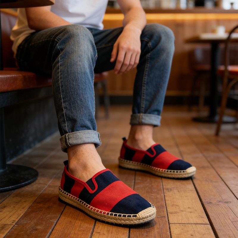 Летние мужские слипоны-рыбаки 2026 года, плоские мужские повседневные туфли для отдыха, дышащая ткань, брендовая мужская обувь