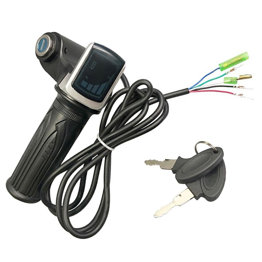 Electric Bike Throttle Grip Half Twist Accelerator Handle Comfortable Throttle for Commuting and Leisures