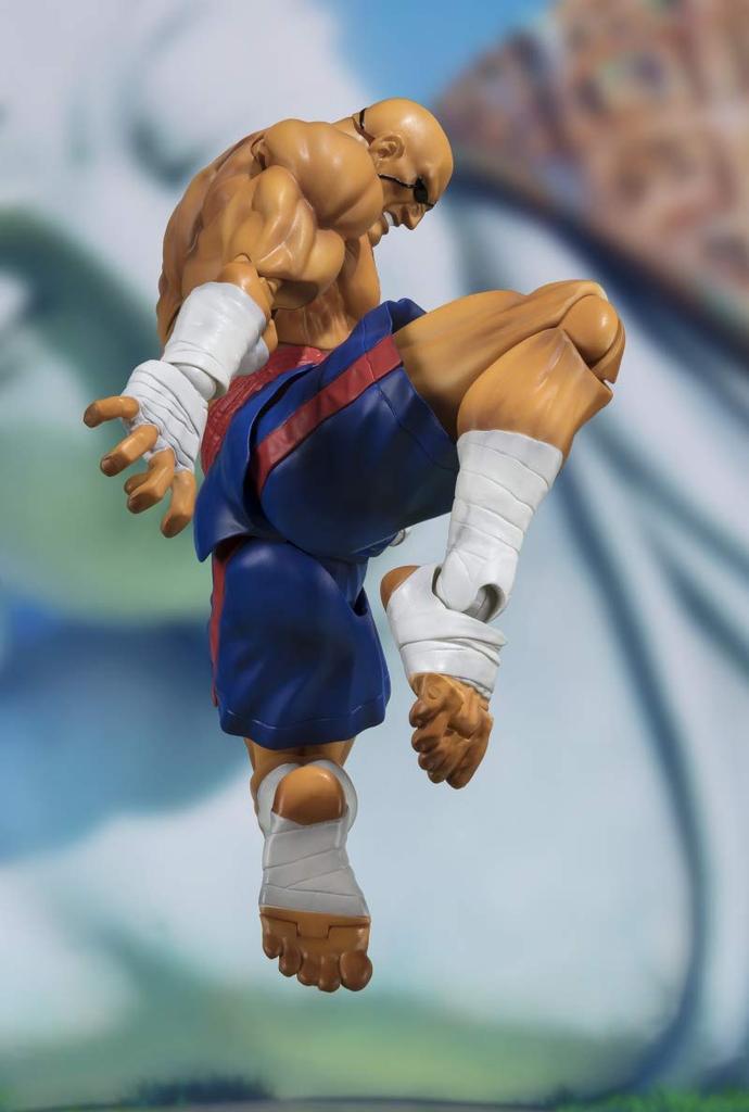 S H Figuarts Сагат Street Fighter V 6-дюймовая экшн-фигурка с эффектами и подставкой