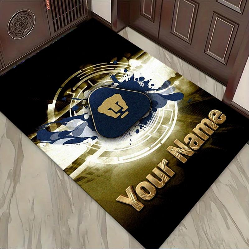 Name Custom Pumas Fc Carpet Rug for Living Room Bedroom Home Sofa Decoration,Kids play Non-slip Floor Mat