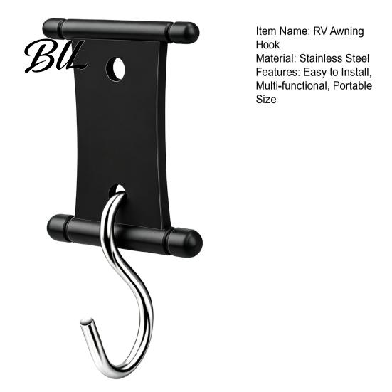 Caravan Accessory 1/16Pcs RV Awning Hook for Lights, Light Holder Clothing Hooks Drying Hanger, Plastic Metal S-Shaped Hook, Heavy Duty Hangers