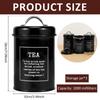 3Pcs Coffee Bean Organizer Kitchen Tea Coffee Sugar Canisters Set With Lid Metal Food Storage Cans For Kitchen Storage Supplies