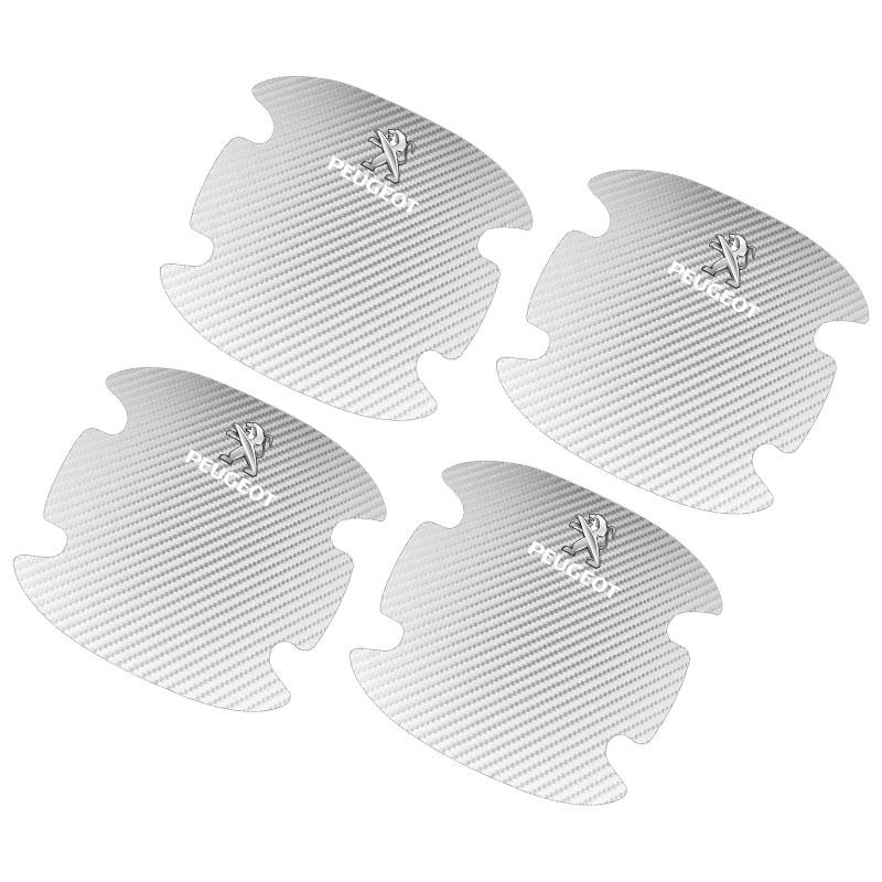 4 шт. Защитная наклейка на ручку двери автомобиля Эмблема Украшение автомобиля Стайлинг Для Peugeot 308 408 508 RCZ 208 3008 2008 206 207 108 406 407 408 206 207 208