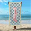 Custom Name Beach Towels Microfiber Towel Anti-Sand Quick-Drying Bath Towel Personalized For Birthday Gifts Holiday Travel Swim