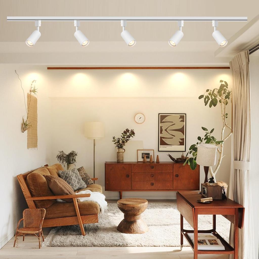 10W Track Light, High Output 1180lm (100W Equivalent), Integrated LED Spotlight for Track Lighting, COB, Ra96.5 Color Rendering Index, Easy