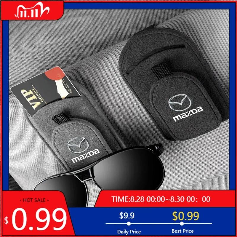 2025 Горячий Автомобильный Козырек Многофункциональная Сумка для Хранения Зажим для Очков для Mazda 3 6 RX8 RX7 Axela Atenza MX5 CX9 CX3 CX5 CX7 323 626