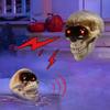Halloween Decoration Scary Horror Party Decorate Skull With Red Light Eyes&Sound