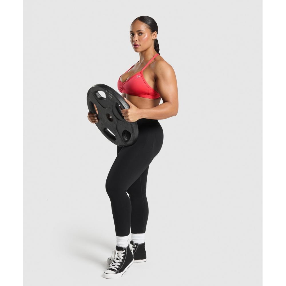 Gymshark Минимальный спортивный бюстгальтер кораллово-красный B3a2j Rb0y