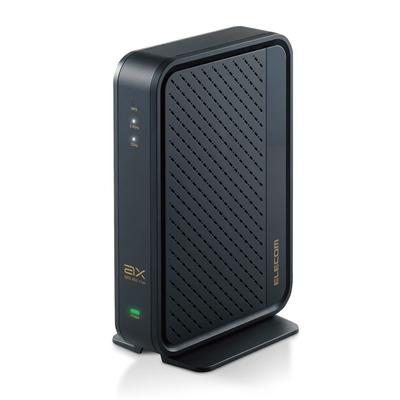 ELECOM Беспроводной маршрутизатор LAN Совместимый 11ax DX Антенна Направленная антенна Широкополосный 5 ГГц 160 МГц Совместимый Черный Wi-Fi6 4804+574 Мбит/с Встроенный