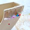 Cute Umbrella Drop Earrings Colored Rainbow Umbrella Korean Dangle Earrings for Women Girls Funny Pendant Jewelry Accessories