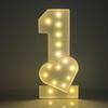 1Pc 73cm Lighting Love Number ONE KT Board Party Decor for Anniversary Birthday Home Party Decorating Tool Kids Gift