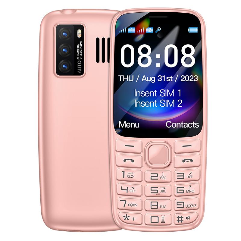 С99(H11) Мобильный телефон 4G с кнопками, 2,4-дюймовым TFT-экраном, двумя SIM-картами, двойным режимом ожидания, 240x320, будильником Voice King, аккумулятором 1500 мАч, мини-телефоном с фонариком