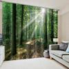 Серия «Природа, лес, пейзаж», 3D-печатный небольшой мостик, водопад, солнцезащитный козырек, гостиная, спальня, балкон, декоративные тонкие шторы
