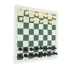 Portable Chess Set Travel Chess Board Game Set Imitation Leather PU Checkerboard 32 Chess Pieces