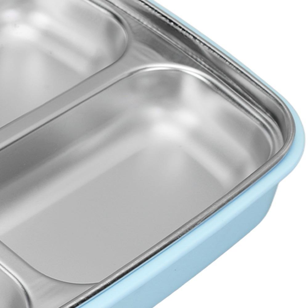 4 Compartment Leakproof Lunch Box 304 Stainless Steel Food Storage Container For Office