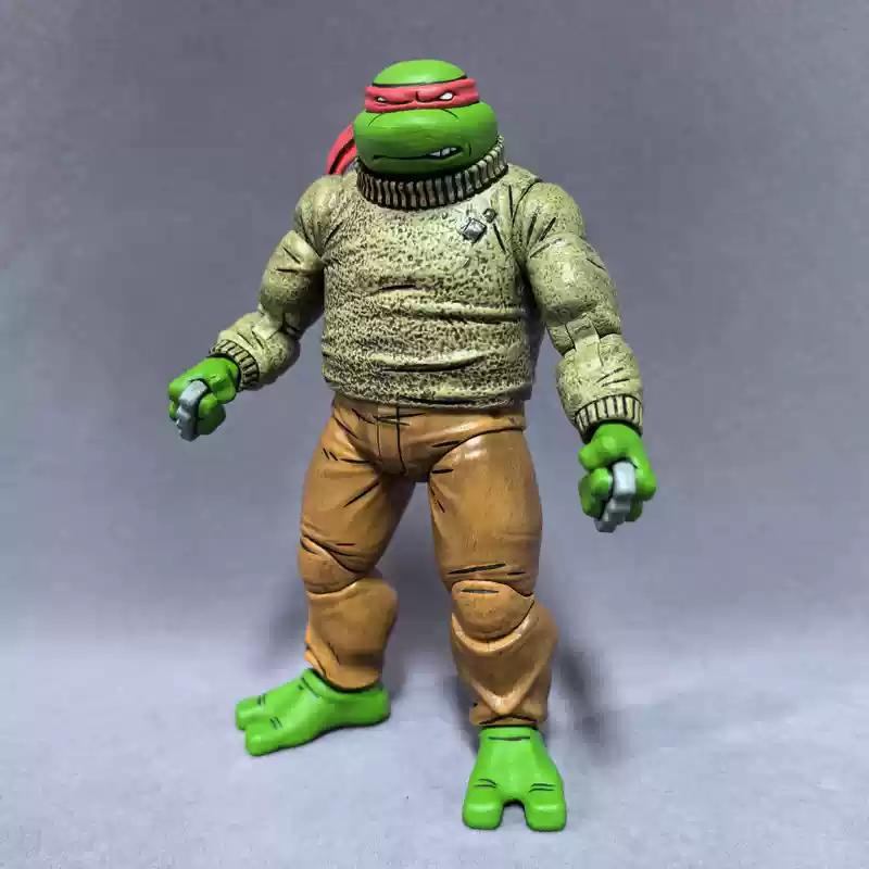 Ninja Turtles Series Michelangelo Action Figure Toy Gift Joints Mobile Model Ornament Collectible Handmade Artwor Toy Gift