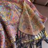 Осенний Бохо Пейсли Жаккардовый Пашминовый Шарф Шали для Женщин Накидка Кашемировое Одеяло Теплые Толстые Столы Леди Буфанда Дорожный Стол