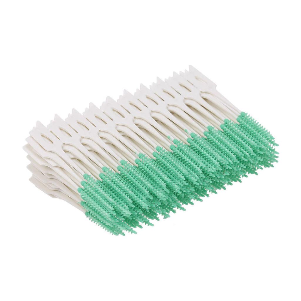160pcs Double Ended Toothpick Soft Silicone Tooth Picks Dental Floss Interdental Brush Teeth Stick Dental Hygiene Tools