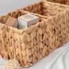 Игрушки Косметика Плетеная корзина Плетеная корзина с разделителями Большая вместимость Экологичный многоцелевой органайзер для ящиков стола Корзина для хранения