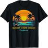 Футболка с принтом Sunset State Beach California