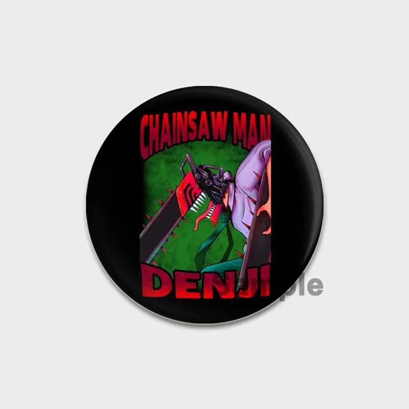 32/44/58MM Chainsaw Man Enamel Pin Brooch, Cute Anime Figure, Power Makima Lapel Pins, Backpack, T-shirt, Jewelry Accessories, Gifts