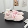 Round Head Flat Bottom Retro Pink Training Shoes Women's 2025 Autumn New Casual Versatile Korean Sports Commuter Shoes