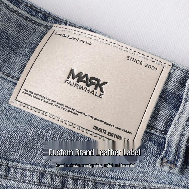 Mark Fairwhale Мужские прямые джинсы стрейч с эффектом stonewash