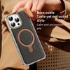 For MagSafe Magnetic Stand Phone Case For iPhone 16 15 14 Pro Max Metal Frame Carbon Fiber Texture Leather Shell Shockproof Cover