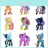 Очаровательная фигурка единорога My Little Pony Домашнее украшение Топпер для торта Подарок