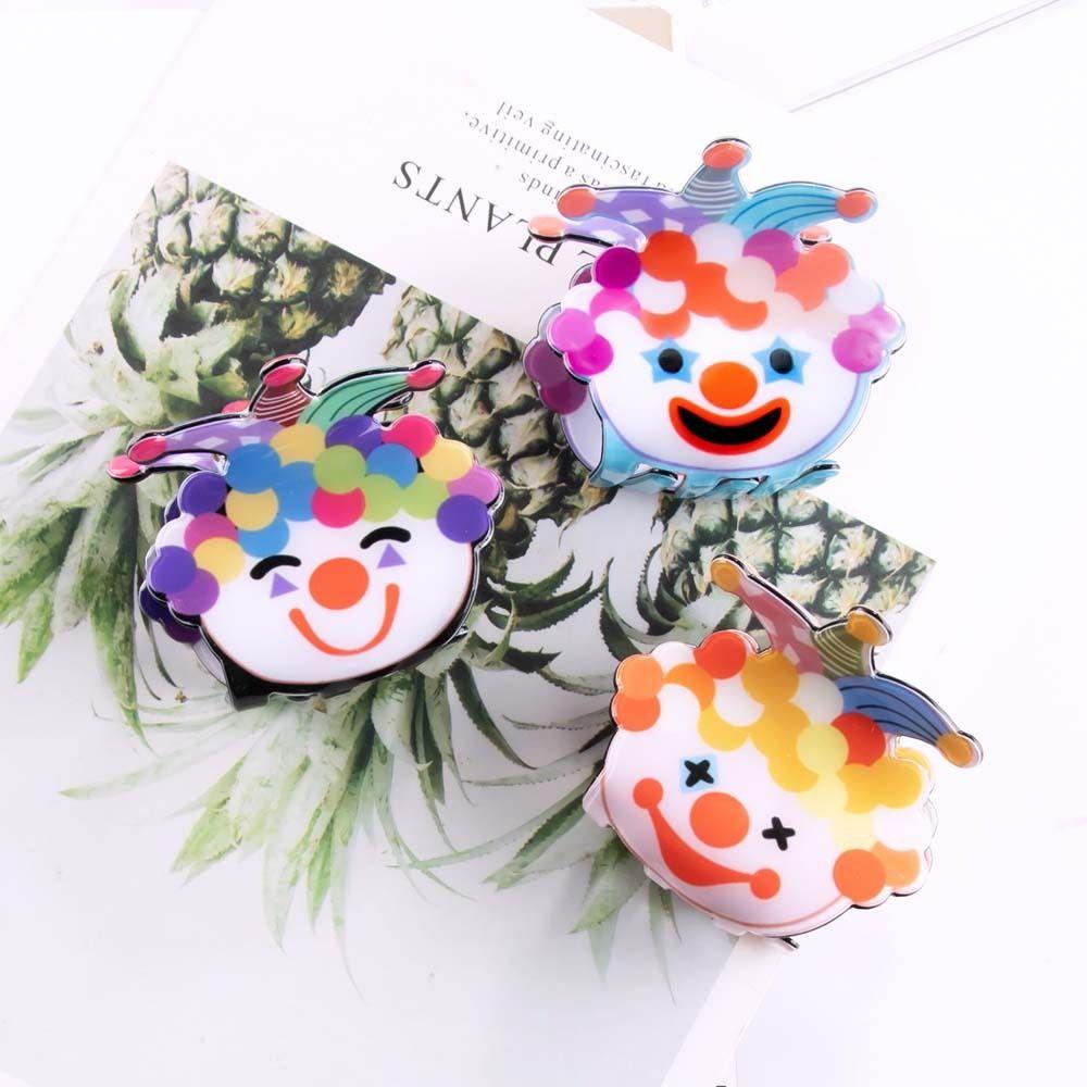 Colorful Clown Hair Claw Joker Cartoon Hair Clips Fashion Ugly Doll Shark Clip Party