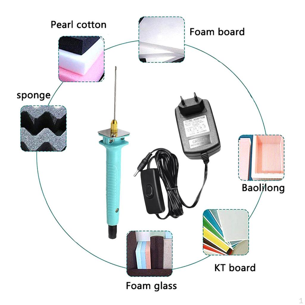 Electric Styrofoam Cutting Tool Wire Pen Crafts Nonslip Grip Foam Cutter 5cm