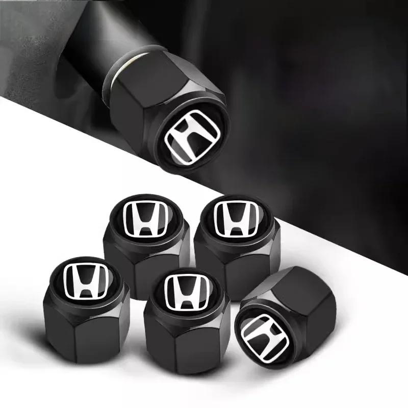 4PCS Car Wheel Tire Valve Cap Tyre Stem Cover For Honda Civic Accord Fit CRV Jazz Odyssey Prelude Insight Legend Stream HRV Pass aih256