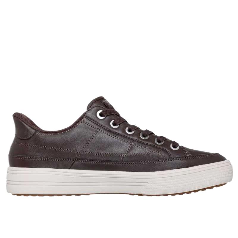 Skechers Arch Fit Arcade - Встретимся там Кожаные Повседневные Модные Легкие Обувь для Образа Жизни Мужские кроссовки 183223-CHOC