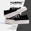 Global Black Canvas Shoes Women's 2025 Summer Thin Breathable Lightweight Versatile Sports Board Shoes ZHQ-HQ069
