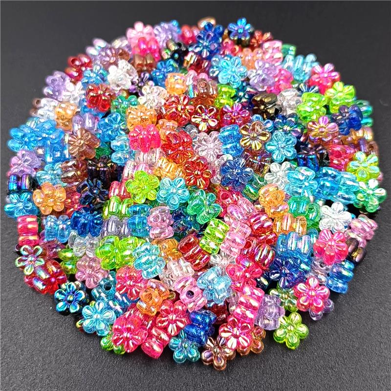 Модные ювелирные материалы 80 шт./лот DIY аксессуары ручной работы 7 мм акриловый браслет ожерелье свободные бусины-разделители, смешанные для изготовления ювелирных изделий, подарков