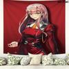 Franxx Wall Tapestry Aesthetic Wall Hanging Printed Fabric Blanket Decorative Tapestries For Bedroom Living Room Home Decor