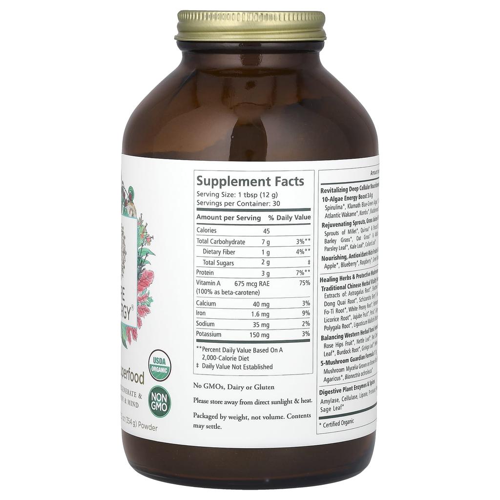Organic Superfood Powder, 354G(12.5Oz)