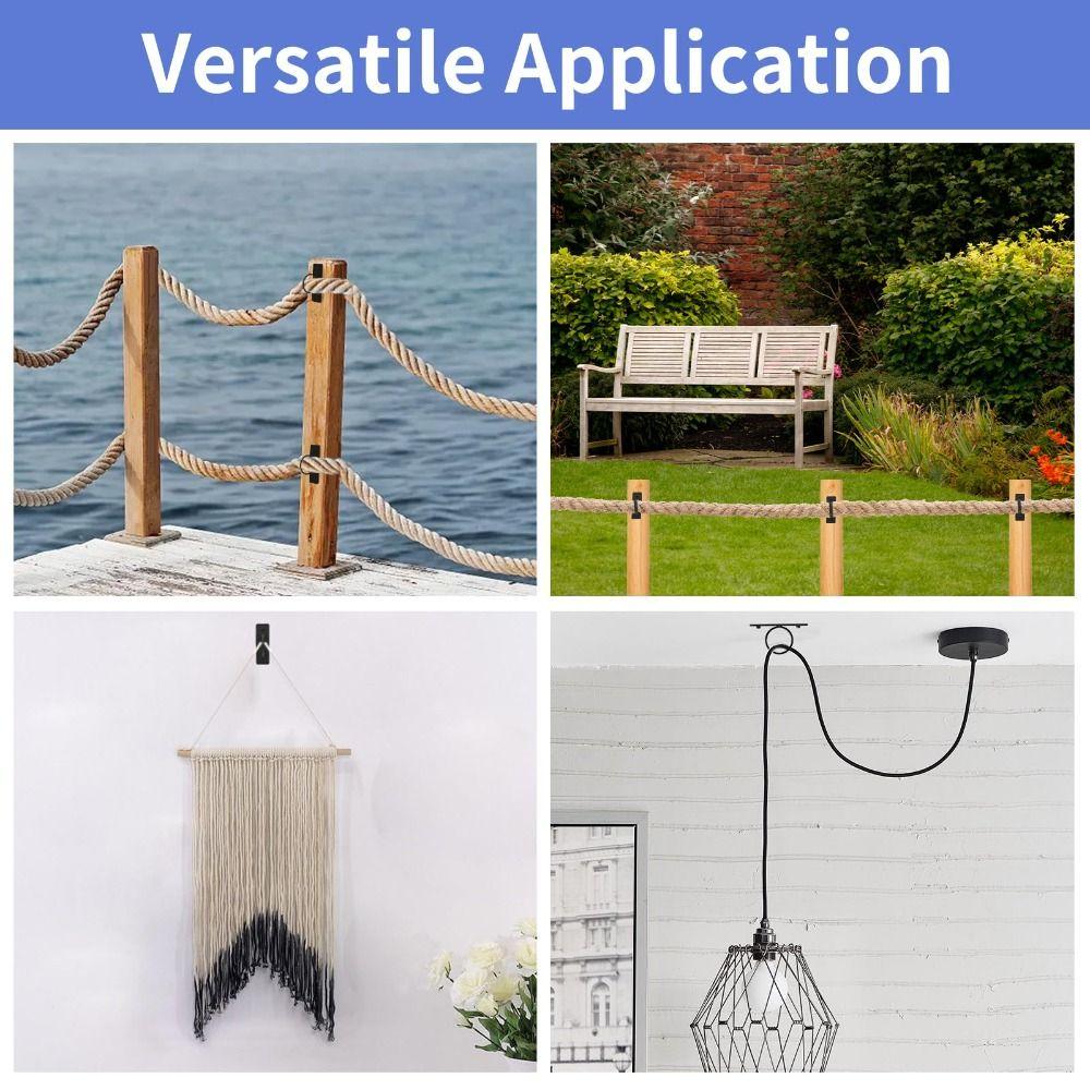 Wall Mounted Wall Hanging Ceiling Hook Multifunction Rope Support Holder  Railing