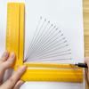 Multifunctional Drawing Ruler, Straightedge Protractor Compass Tool for Arcs, Parallel Lines & Size Measurement