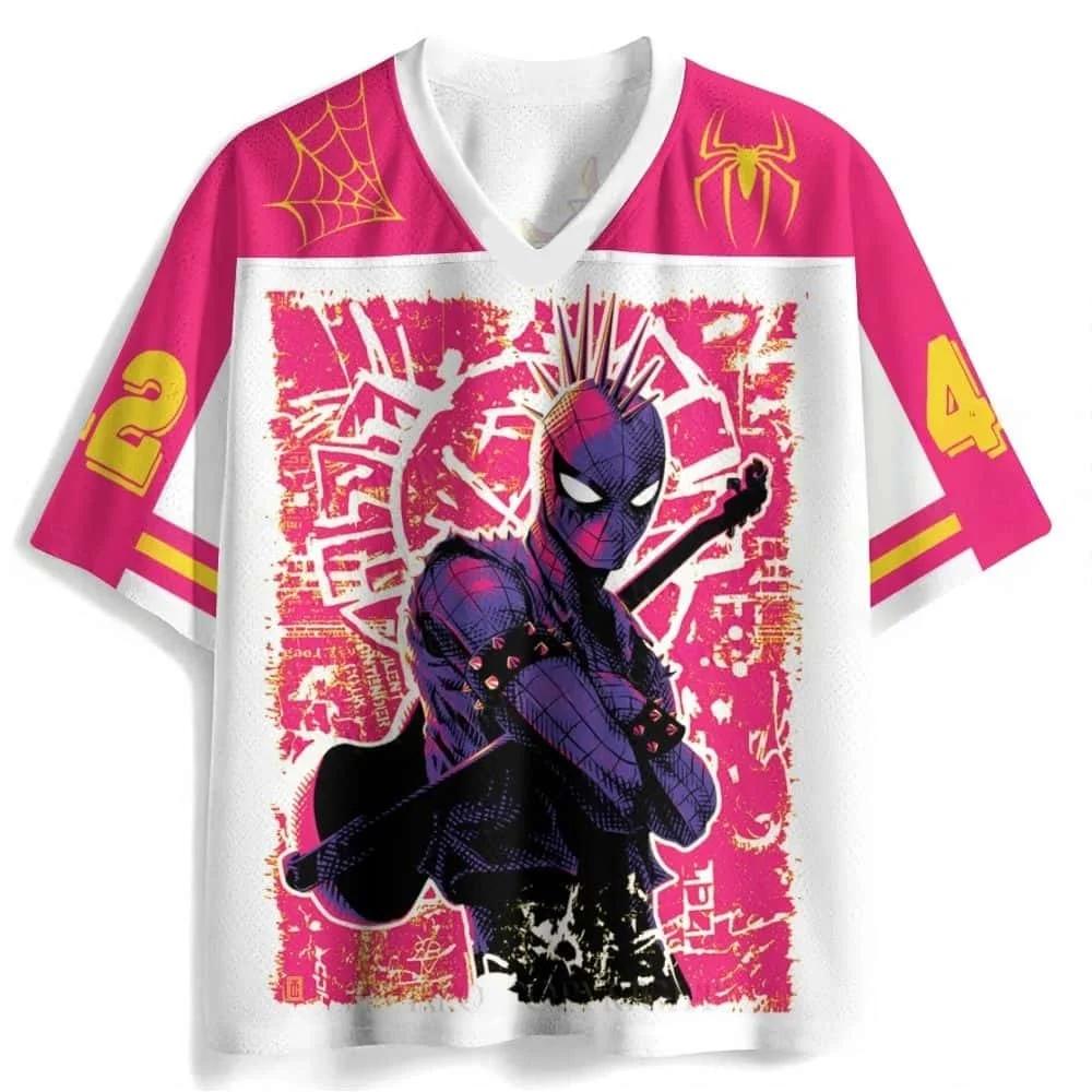 Summer Popular Spider Leisure Sports Street Fashion Home Couple Breathable T-shirt Short Sleeve V-neck Shirt