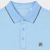 New FILA WHITE Polo Shirt Men's Light Bright Blue F51M523102F-LB