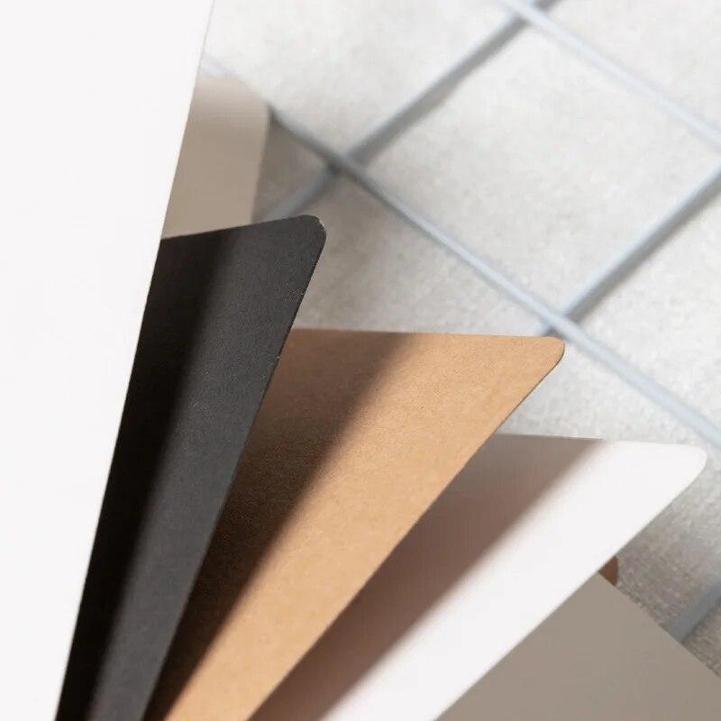 10 листов в стиле ретро, простая однотонная пустая складная пополам карта из крафт-бумаги, праздничная открытка на день рождения, пригласительная открытка, материал «сделай сам», бумага